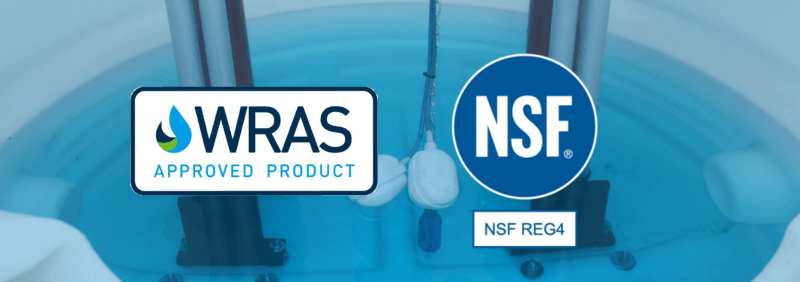 Clean Water Float Switch WRAS & NSF REG4 Approved!