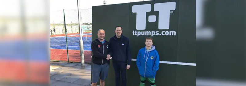 T-T Supports Local Tennis Club with Custom Practice Wall