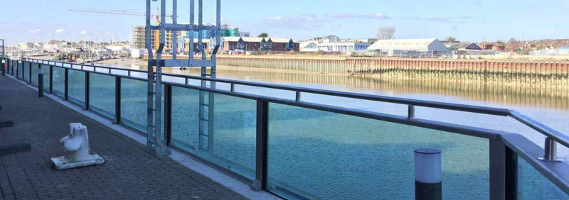 Flap Valves for Tidal Wall Flood Defence Scheme