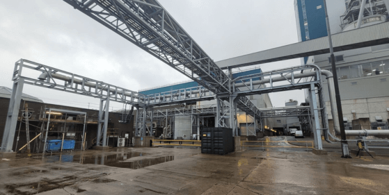 Industrial pipelines.