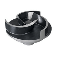 A cast iron channel impeller for the ZUG OC from Zenit's UNIQA Series of submersible electric pumps.