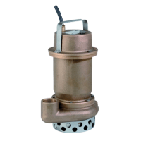 Submersible bronze draniage pump.