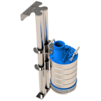 Pump guiderail system.