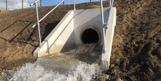 Twyford pumping station outfall.