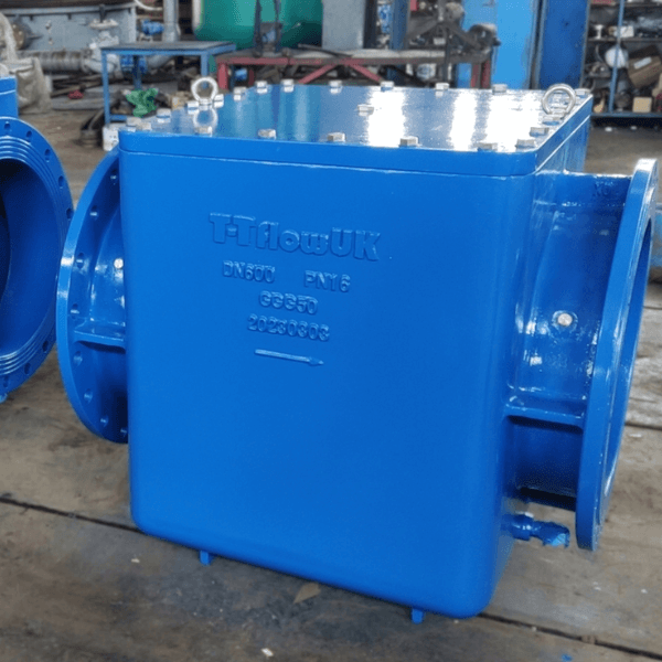 Custom inline basket strainers.