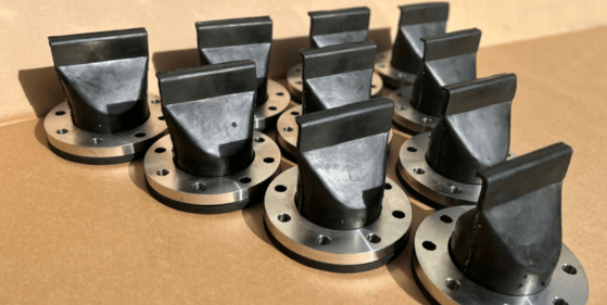 Duckbill non-return valves.