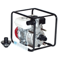 Enginer driven surface mounted pump.