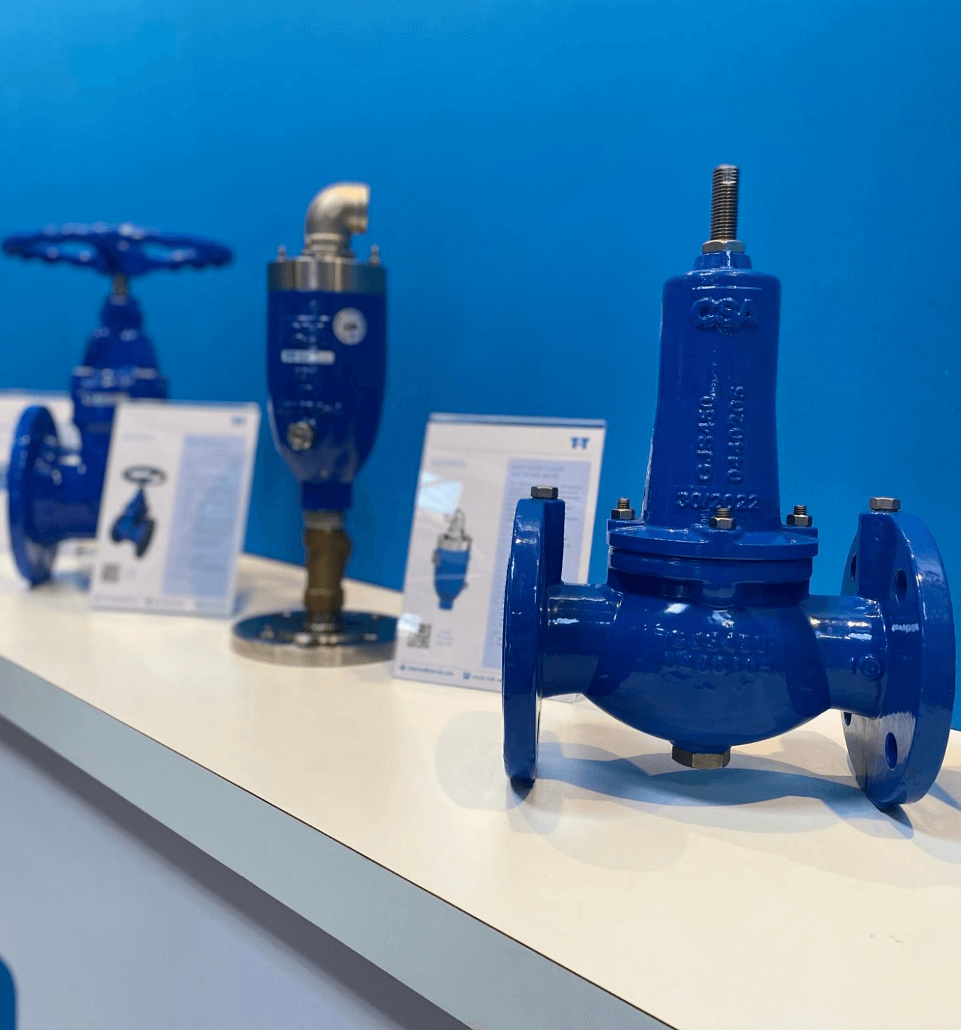 Valves on T-T's InstallerSHOW stand.