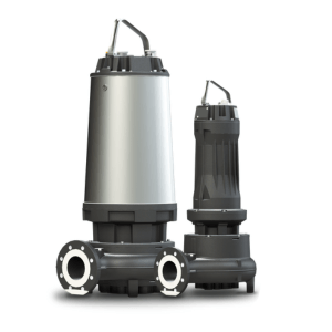 Lareg grey pump and small black pump from Zenit's UNIQA range of seage pumps.