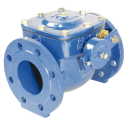 Blue swing check valve.